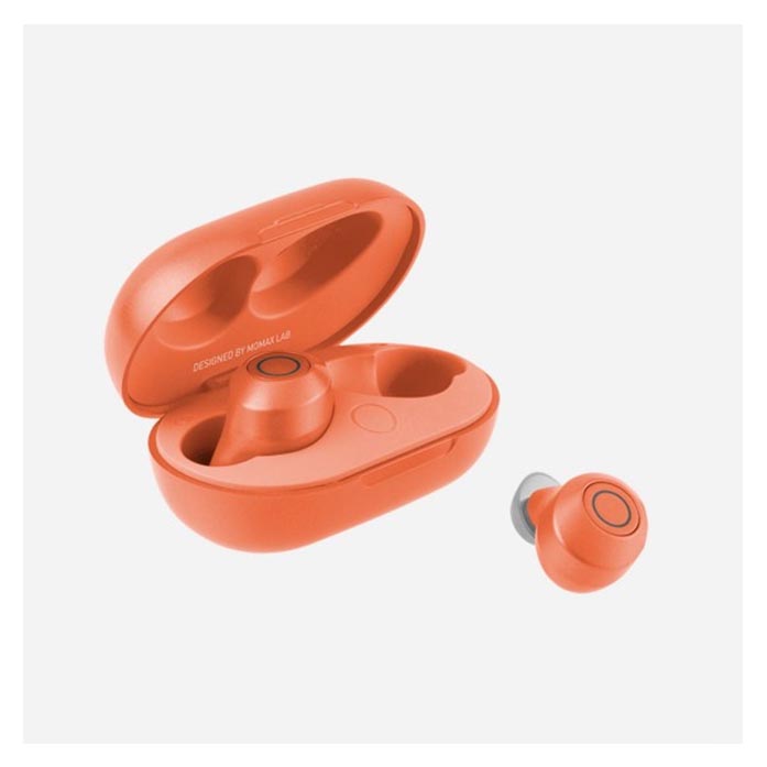 Momax True Wireless Pills BT Earbuds Coral Red City of Dreams